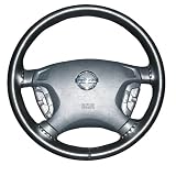 1990, 1991 Lexus ES Wheelskins Original Genuine Leather Steering Wheel Cover - Black by Hubcaps Plus
