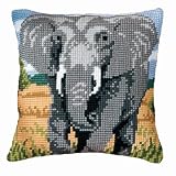 Eigenschaften Verachtert / Verachtert - Kreuzstichkissenpackung ´Elefant´, 40x40cm