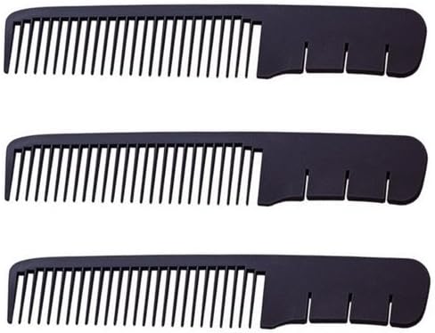 3x Hair Cutting Barber Comb Carbon Fiber Anti Static Heat Resistant