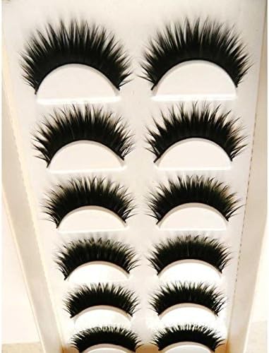 6 Pair Handmade Natural False Eyelashes