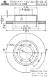 Brembo 25488 Front Disc Brake Rotor