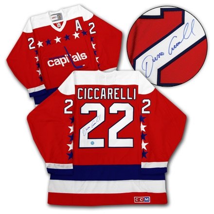 Dino Ciccarelli Washington Capitals Autographed/Hand Signed Jersey