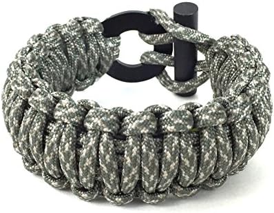 The Ultimate Paracord Survival Kit Bracelet (Small, Digital without Compass)