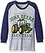 John Deere Little Boys Farm Team Tee, Grey/Navy, 4
