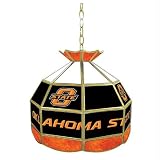 Oklahoma State University Glass Tiffany Hanging Lamp