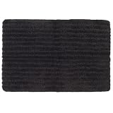 Shaw Living Saville Nylon 17-Inch by 24-Inch Bath Rug, Black