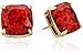 kate spade new york Small Square Studs Garnet Stud Earrings