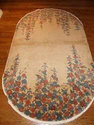 Handmade Antique Chinese Rug 4'x6'10"