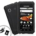 Sleek Impact-Resistant Protective Case for Boost Mobile Samsung Galaxy Prevail Android SmartPhones ** Includes Micro-USB Charge Cable and Accessory Bag**