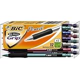 BIC Matic Grip Mechanical Pencil, HB #2, 0.7 mm, 12 Pencils