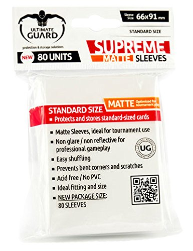 Supreme Matte White Sleeves (80)