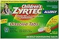 Children's Zyrtec Dissolve Tabs, Citrus, 24 Count