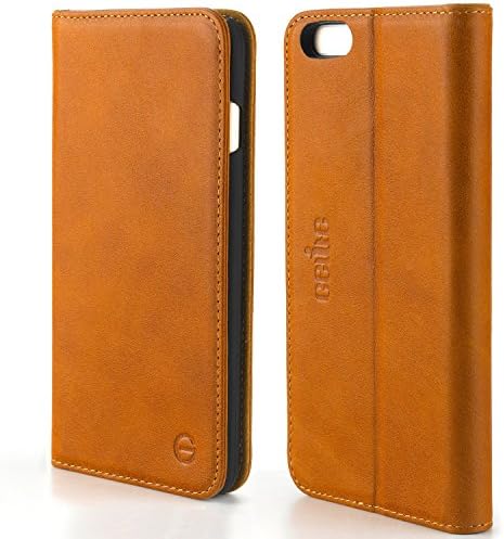 GELITE Leather Wallet Folio Flip Case with Credit Card Slot, Kickstand and Magnetic Closure for iPhone 6/ 6S - Brown