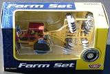 Diecast Tractor & Disc Plow Farm Set