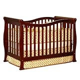 Athena Nadia 3-in-1 Convertible Wood Crib (Cherry)