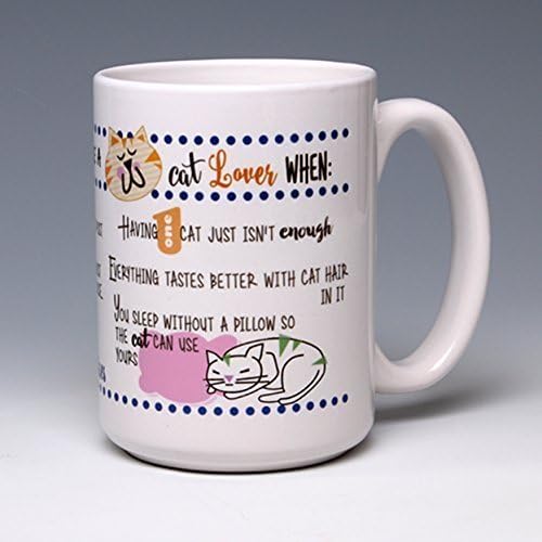 15 oz. Personalize this Cat Lover Coffee/Tea Mug ~Purr-fect gift for a cat or pet lover ~ can be customized