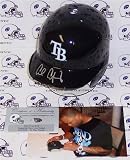 Carl Crawford Autographed/Hand Signed Tampa Bay Rays Mini Helmet