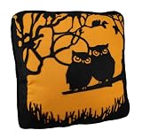 Bethany Lowe HOOT Halloween Owls Throw Pillow