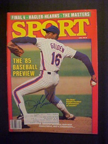 Dwight Gooden New York Mets Autographed April 1985 Sport Magazine