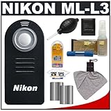 Nikon ML-L3 Wireless Infrared Shutter Release Remote Control + (2) EN-EL3e  ....