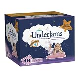 Pampers Underjams Diapers, Girl, Big Pack, Size S/M, 46 Count