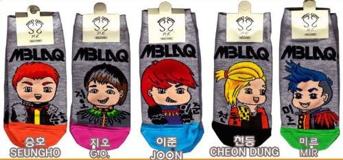 MBLAQ Kpop Socks 5 Pairs (SEND FROM USA)