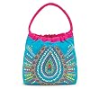 Blue Beaded Beach Bag Tote Bag Summer Fun