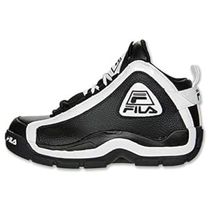 Fila Men's 96 Basketball Shoe,Black/White/Metallic Silver,9 M US