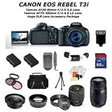 Canon EOS Rebel T3i SLR Digital Camera Kit with Sigma 18-200mm f/3.5-6.3 II DC Lens + Huge SSE Lens Accessory Package