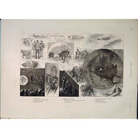 CAPSTAN HAWSER BOATS ANCHOR OLD PRINT 1889 ANTIQUE