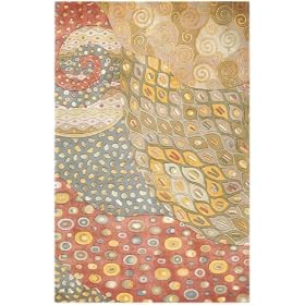 Peacock Area Rug, 5-footx8-foot, NATURAL by Home Decorators Collection