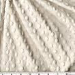62 Wide Minky Cuddle Dimple Dot Ivory Fabric By The Yard
