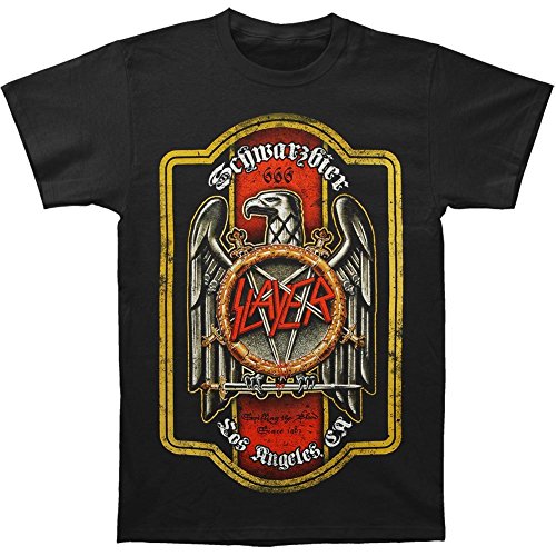 Slayer Eagle Schwarzbier Beer Crest Metal Rock Band Adult T-Shirt Tee Select Shirt Size: XX-Large