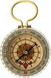 SE 2 Brass Compass w/Luminous Ring (Adjustable)