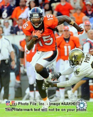 Brandon Marshall Broncos in Orange Jersey 8x10 Photo