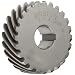 Boston Gear H1624R Plain Helical Gear, 45 Degree Helix, 14.5 Degree Pressure Angle, 0.500 Bore, 16 Pitch, 24 Teeth, Steel, RH