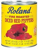 Roland Roasted Red Peppers, Diced, 27.5-Ounce Can (Pack of 5)