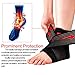 PrettyCare Ankle Brace ( New Design - Double Side Cushioning Pad ) Achilles Tendon Support Protector with Adjustable Wrap Band for Sport Protection & Pain Relief for Running Basketball for Men, Women