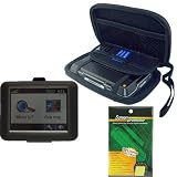 Garmin GPS Bundle Pack Combo: Smoke Silicone Skin, Black EVA hard shell case, and a Screen Protector / Guard with Lint Cleaning Cloth for use with Garmin Nuvi 200, 250, 260, 270, 205, 255, 265T, and 275T models