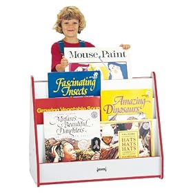 Jonti-Craft 3503JCWW008 Big Book Mobile Pick-a-Book Stand, Red Banding