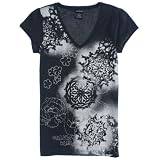 Calvin Klein Womens First Bloom T-Shirt S Black