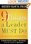 9 Things a Leader Must Do: How to Go to the Next Level--And Take Others With You