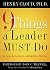 9 Things a Leader Must Do