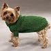 Zack & Zoey Green Marled Yarn Basic Knit Turtleneck Dog Sweaters