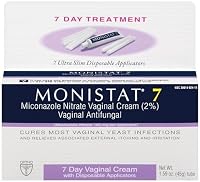 Health & Personal Care Monistat 7 Vaginal Antifungal Cream with Disposable Applicators, 1.59-Ounce Tube