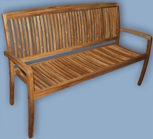 3er Gartenbank (ECHT TEAK) / Sitzbank / Bank / Parkbank / Holzbank