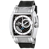 Invicta Men's 6222 S1 Collection GMT Stainless Steel Black Rubber and Fabric Watch