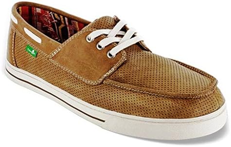 SANUK SMF3023 Mens Motorboat Sidewalk Surfer Loafers Tan US 12