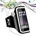 Ubegood Waterproof Sport Armband with Adjustable Running Belt for iPhone 6/6s/5/5s/5c,Galaxy S6 edge/S6/S5/S4 (White)