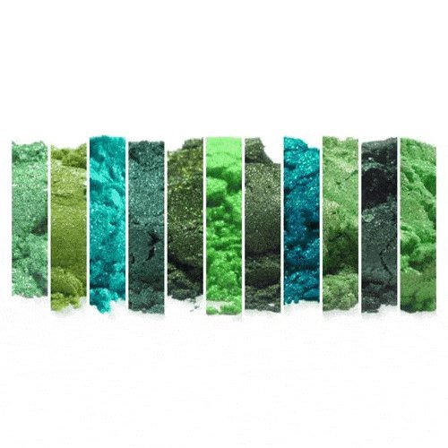 Green Mica Sample Set Powder Soap Making Colorant Cosmetics Art Crafts Nail Polish Resin Casting Stamping Dye Pigment Color